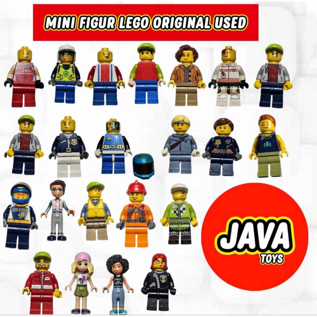 Mini Figur Lego Original ( MFG 5 ) Lego City Original Bekas Layak Pakai