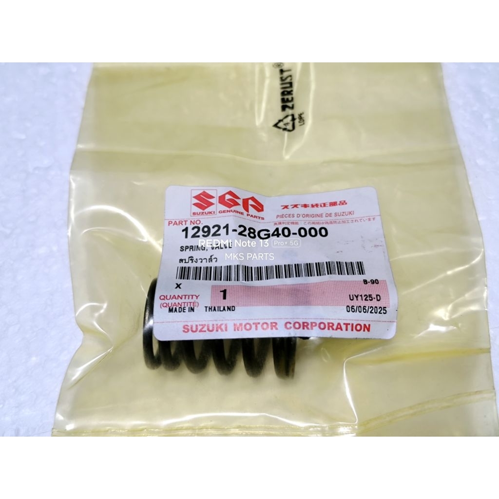 Per Klep Suzuki Shogun 125 FL/Axelo Original SGP 12921-28G40-000