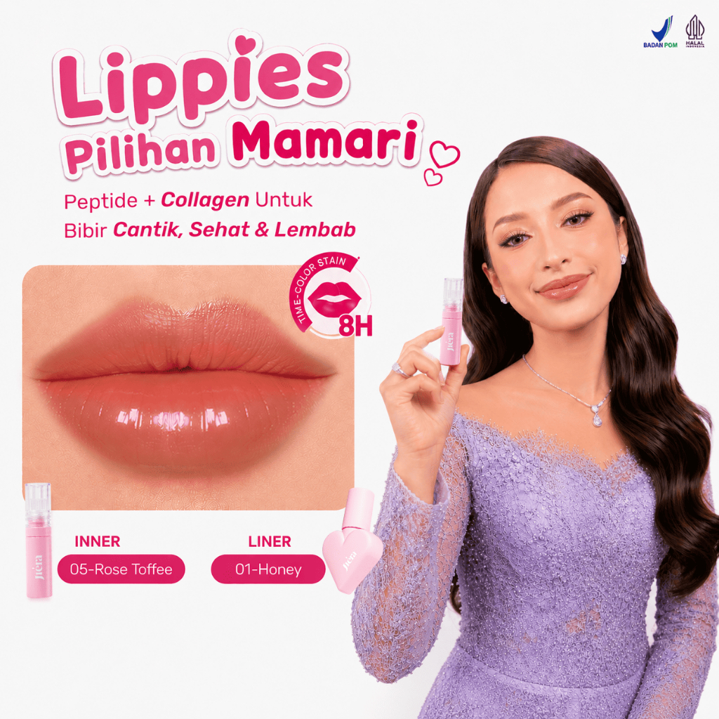 JIERA Lip Soulmatte - Lip Matte Transferproof Tutupi Garis Halus di Bibir - Tahan Lama 24 Jam Waterp