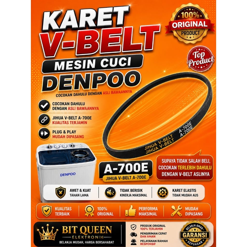 karet v -belt A-700E denpoo denpo A-700E