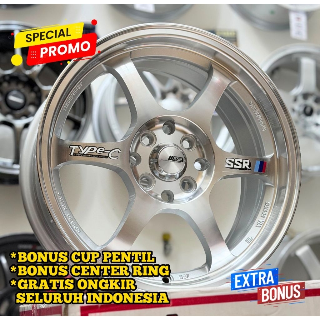 (Spesial promo) velg mobil SSR type C R16 (baru)