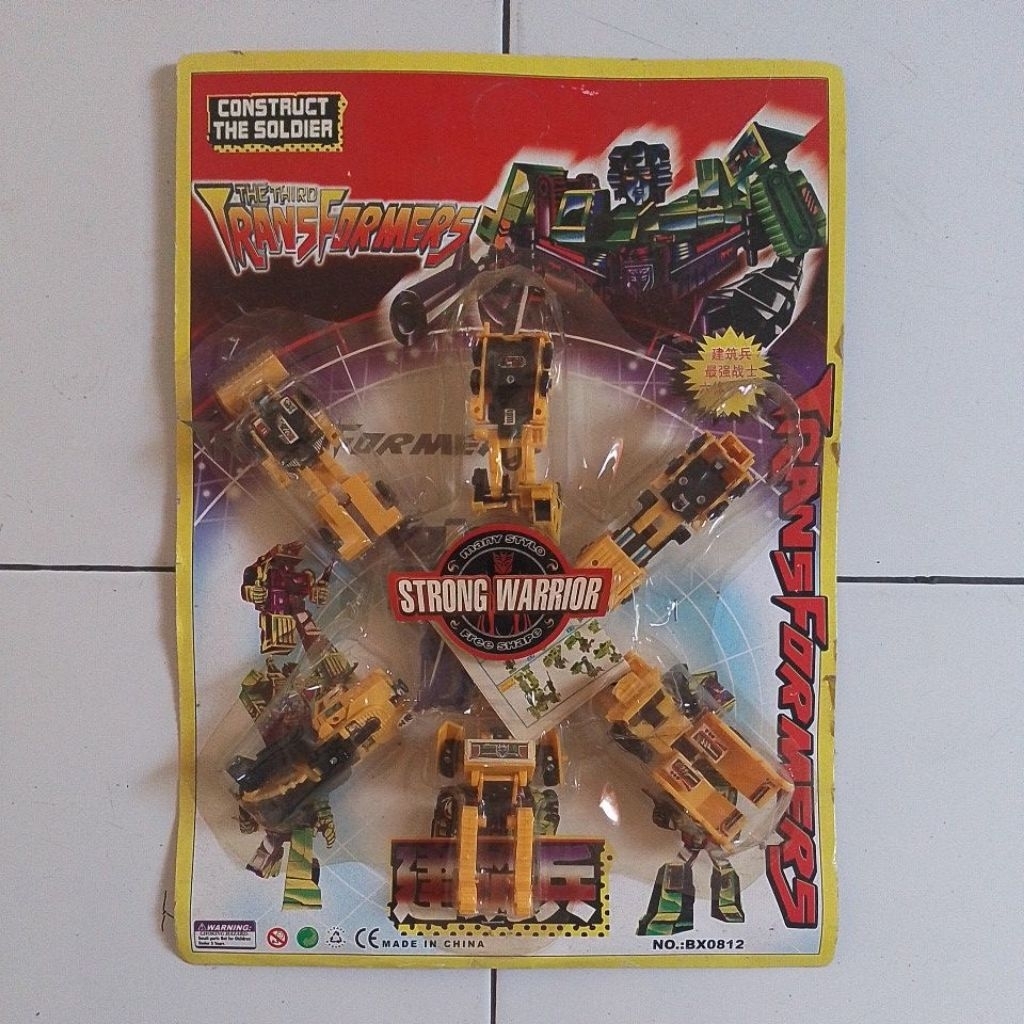 Devastator G1 transformers combiner robot botleg jadul vintage full kuning & full oren