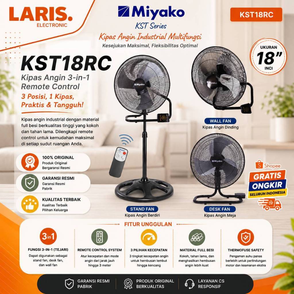 Miyako KST-18 Kipas Angin
