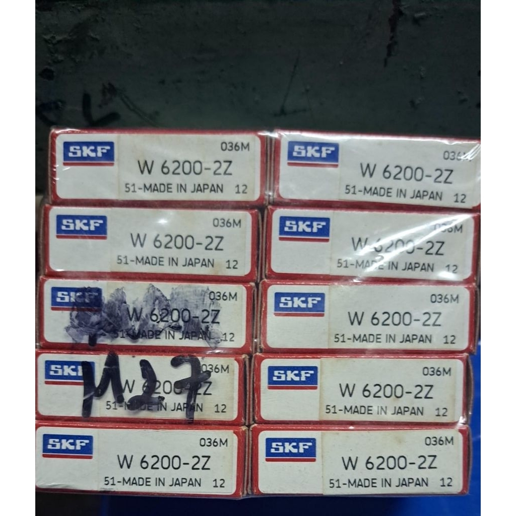 W 6200 ZZ SKF / W6200 2Z SKF BALL BEARING STAINLESS STEEL