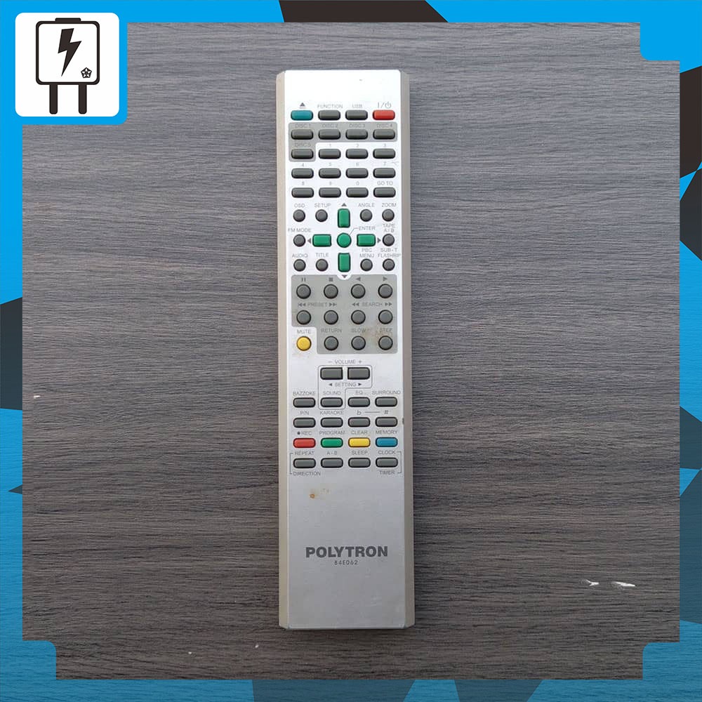 Remote DVD Home Theater Polytron Original Controller CP10B1, XL2101, XL2106, XL2000, 2101R Compo CD 