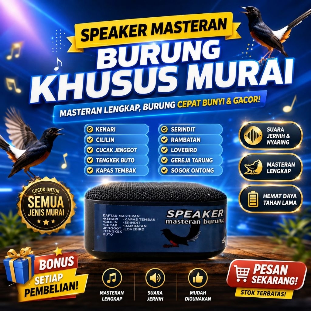 Speaker masteran burung khusus murai