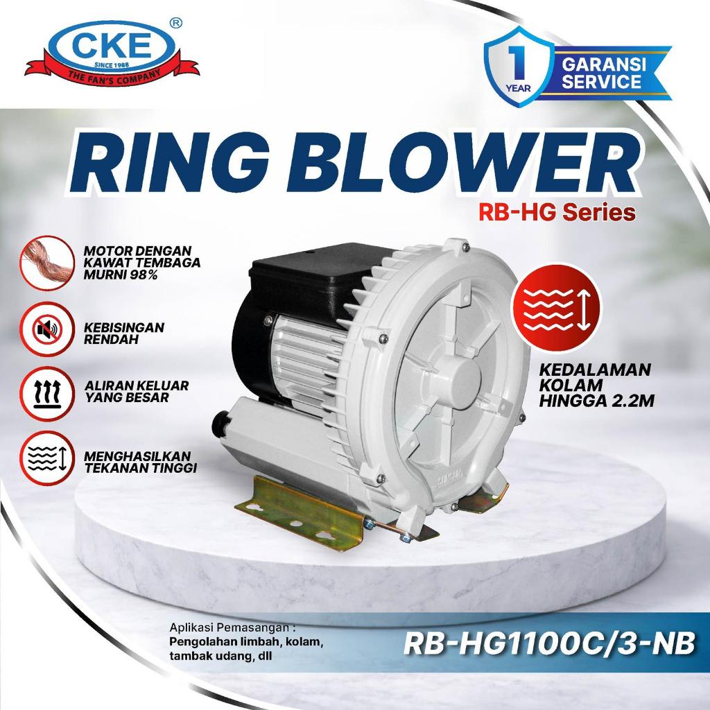 CKE RING BLOWER 380V 1.1KW BLOWER TAMBAK BLOWER KOLAM