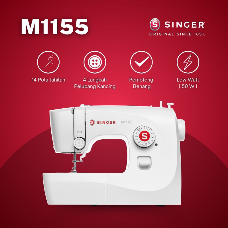 MESIN JAHIT PORTABLE SINGER M1155