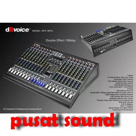Mixer Dbvoice Dfx16pro Dfx 16 Pro Dfx16 Pro Dfx 16pro Original