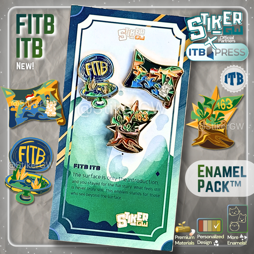 [BERIZIN RESMI] Enamel Pack ITB - FITB| 3 Enamel Emblem Pin Bros Fakultas Ilmu dan Teknologi Kebumia