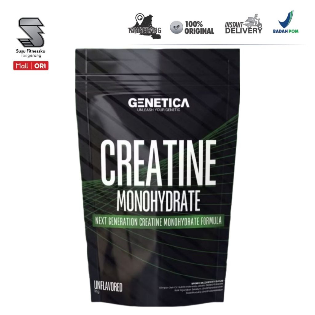 Genetica Creatine Monohydrate 1 Kg - Creatine 1000 Gram