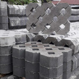 Grass Block ECERAN SATUAN / Grassblock / Grass blok Press Mesin Kualitas Super Lubang 8 / Paving gra