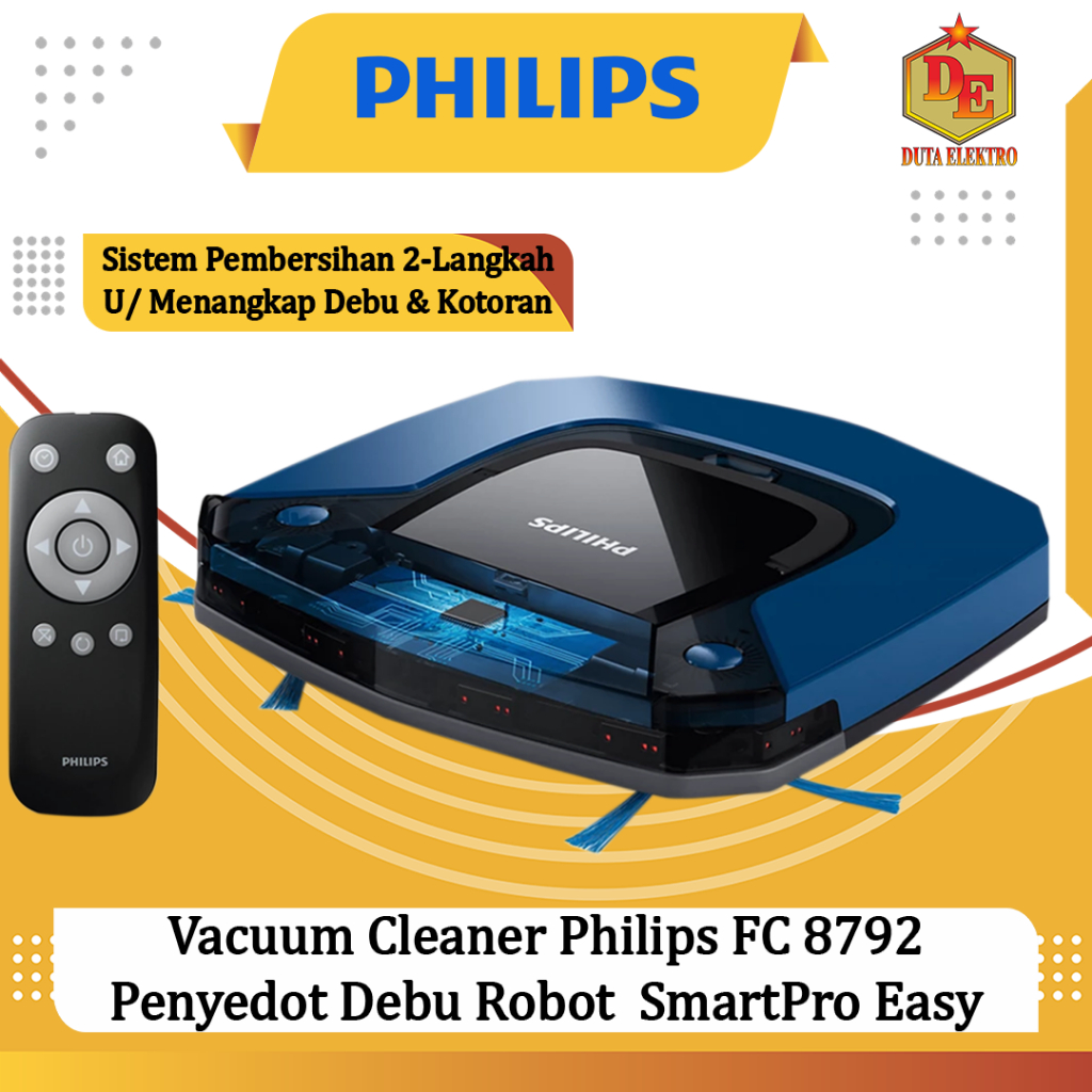 Vacuum Cleaner Philips FC 8792 Penyedot Debu Robot  SmartPro Easy