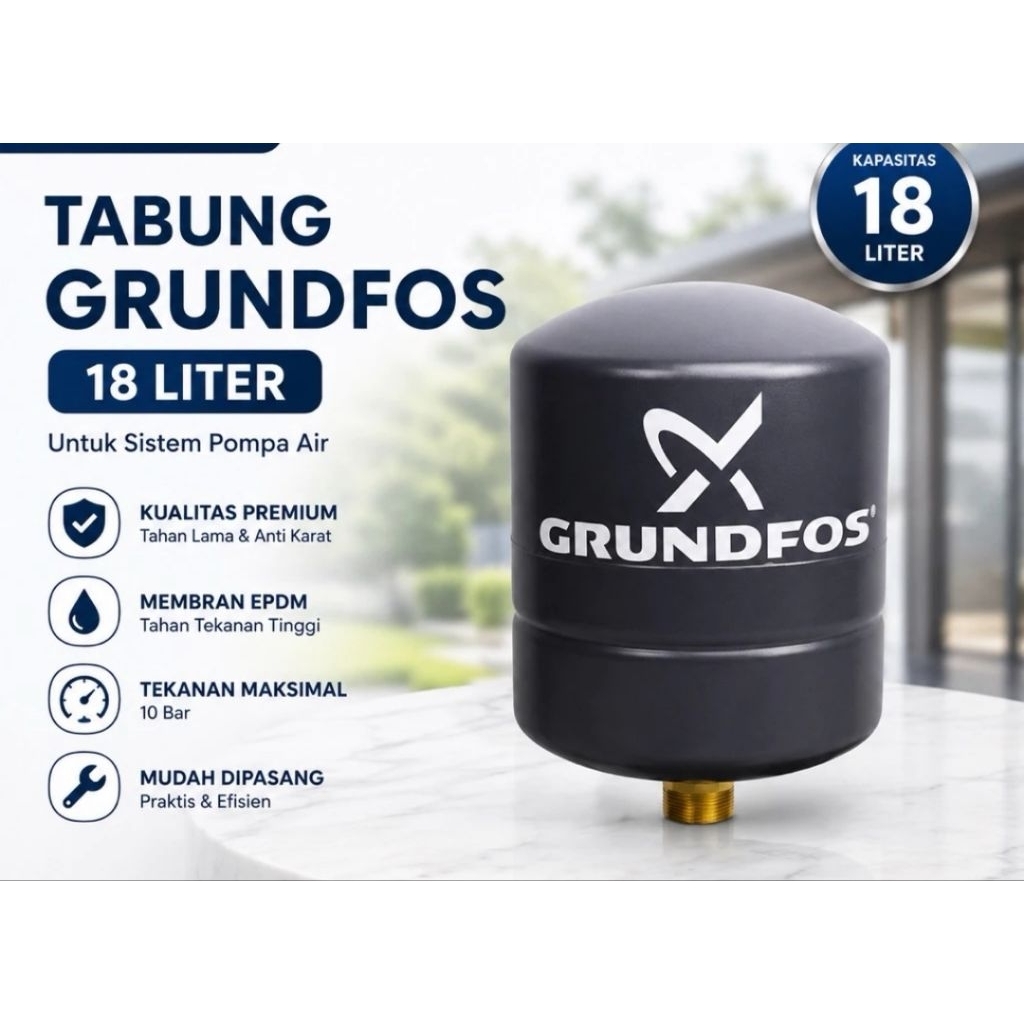 Tabung pompa air Grundfos