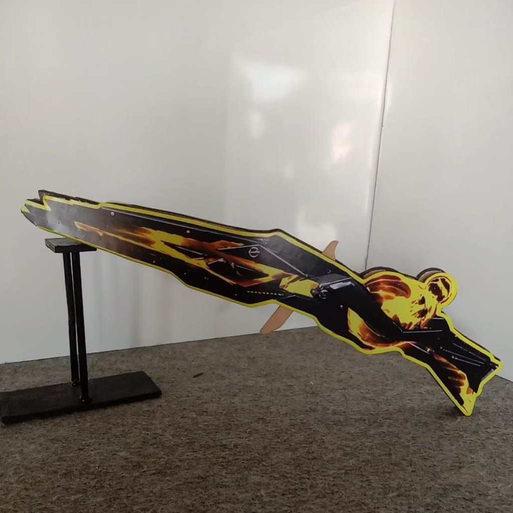 Mainan Tembakan kayu SCAR Solaris Meteor Kuning FF l Shotgun Karet Gelang Skin Mythic Sultan