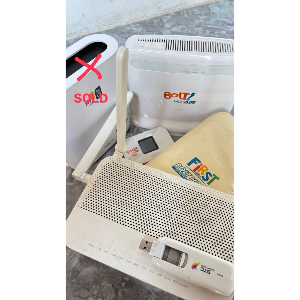 Satu paket modem 4G plus routermodem 5Ghz
