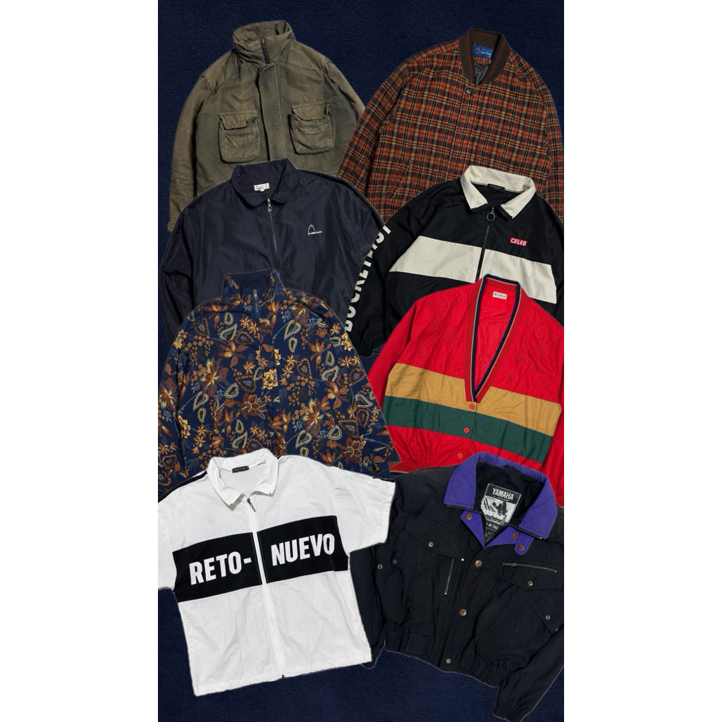 VINTAGE/RETRO/CARDIGAN/RUNNING/Y2K/STREETWEAR/OUTDOOR/JAKET