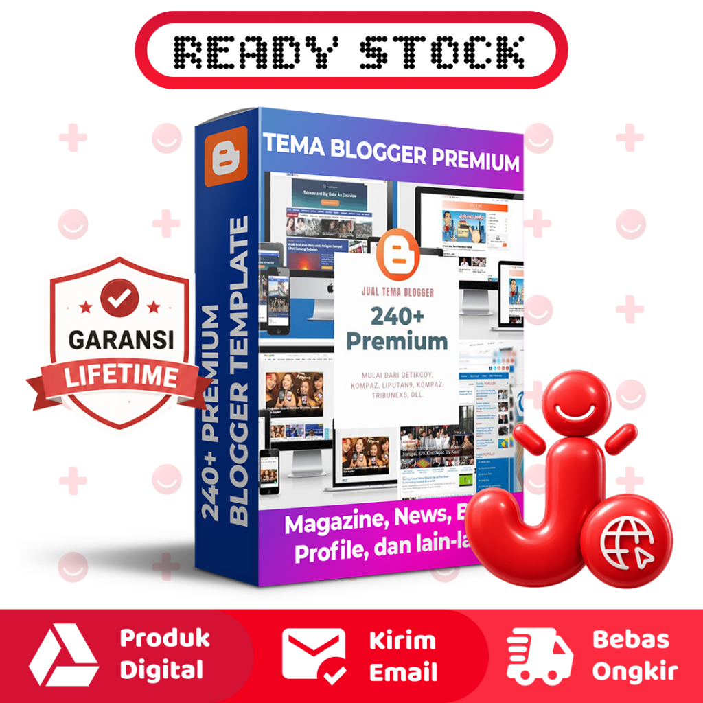 240++ TEMA BLOGGER PREMIUM SIAP PAKAI - BLOGSPOT THEME WEBSITE