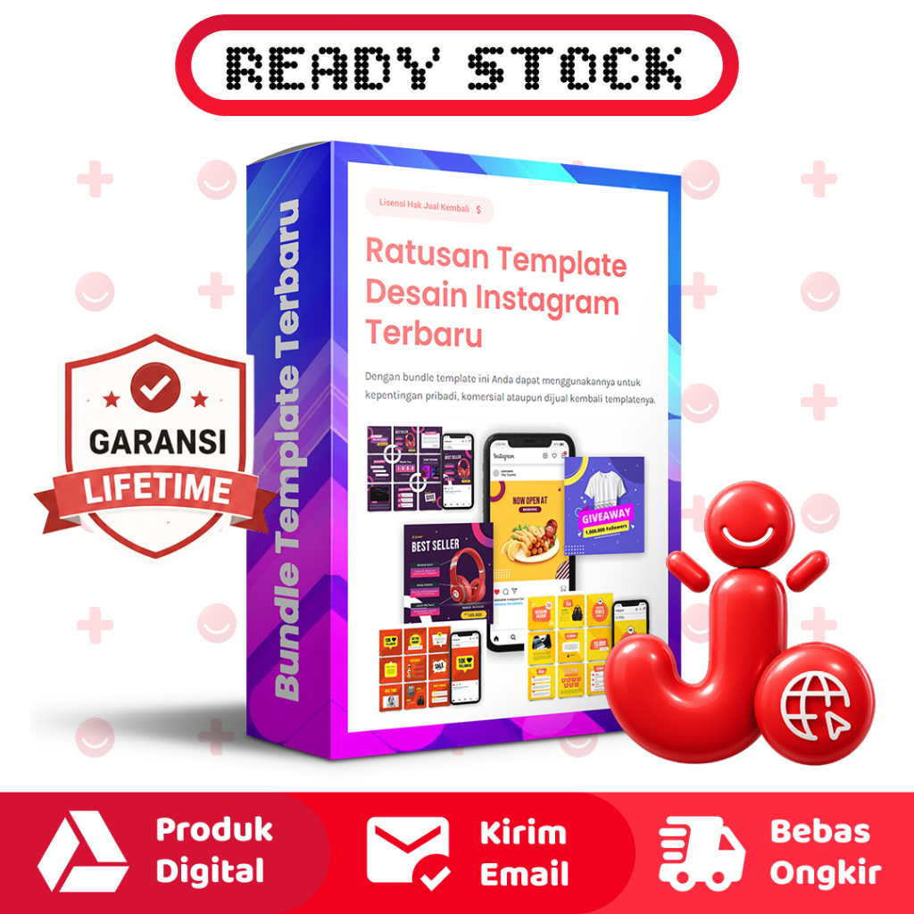 BUNDLE TEMPLATE INSTAGRAM GRID CAROUSEL FEED STORY REELS FORMAT PPT