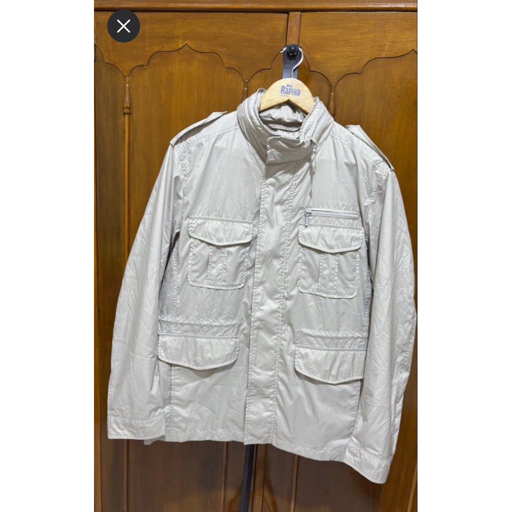 Jaket Uniqlo Parka M65 Field Hidden Hoodie