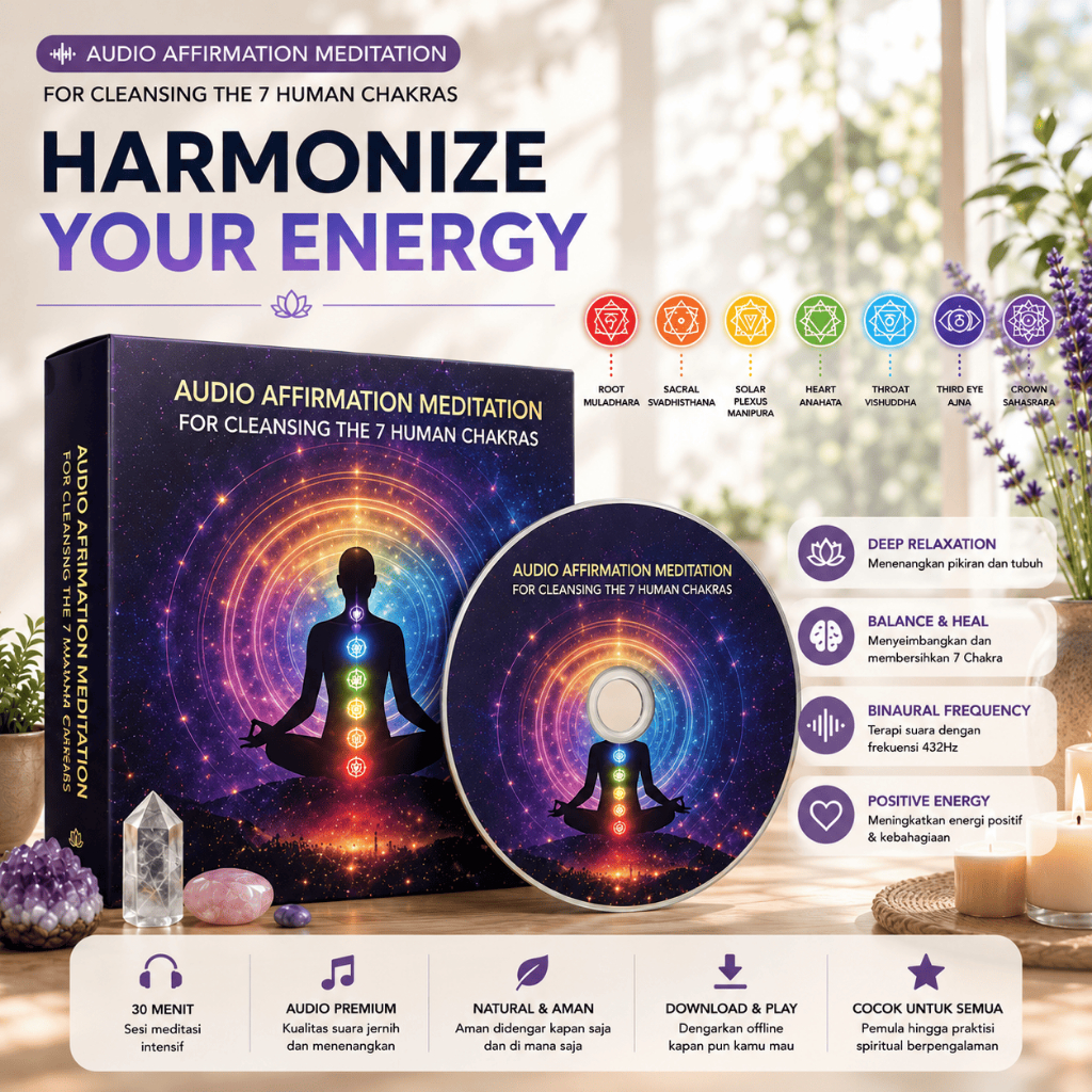 Audio Chakra Healing – Meditasi Penyembuhan 7 Chakra Lengkap