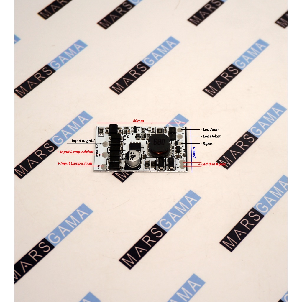 Driver Led Headlight Mobil motor 3A 9V Fog dual light