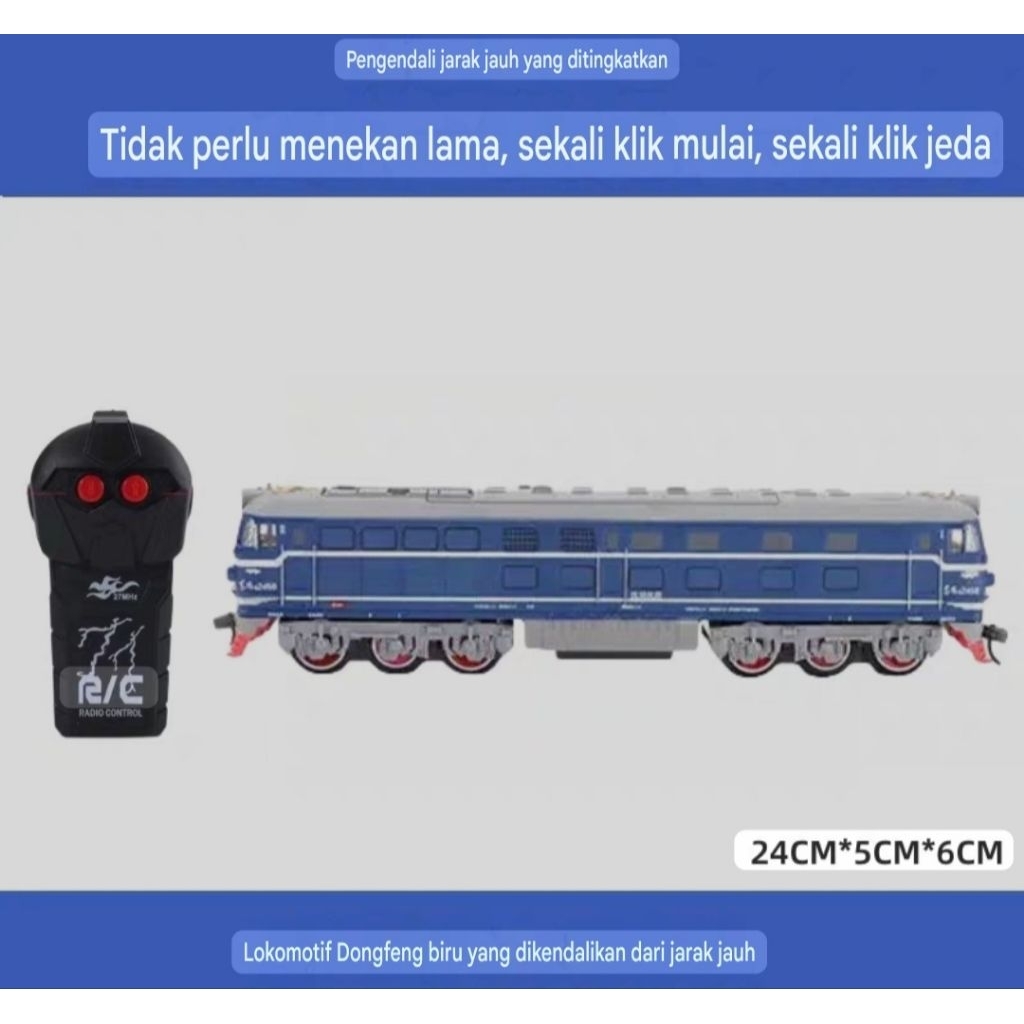 Lokomotif diesel RC kereta api fenfa mainan anak