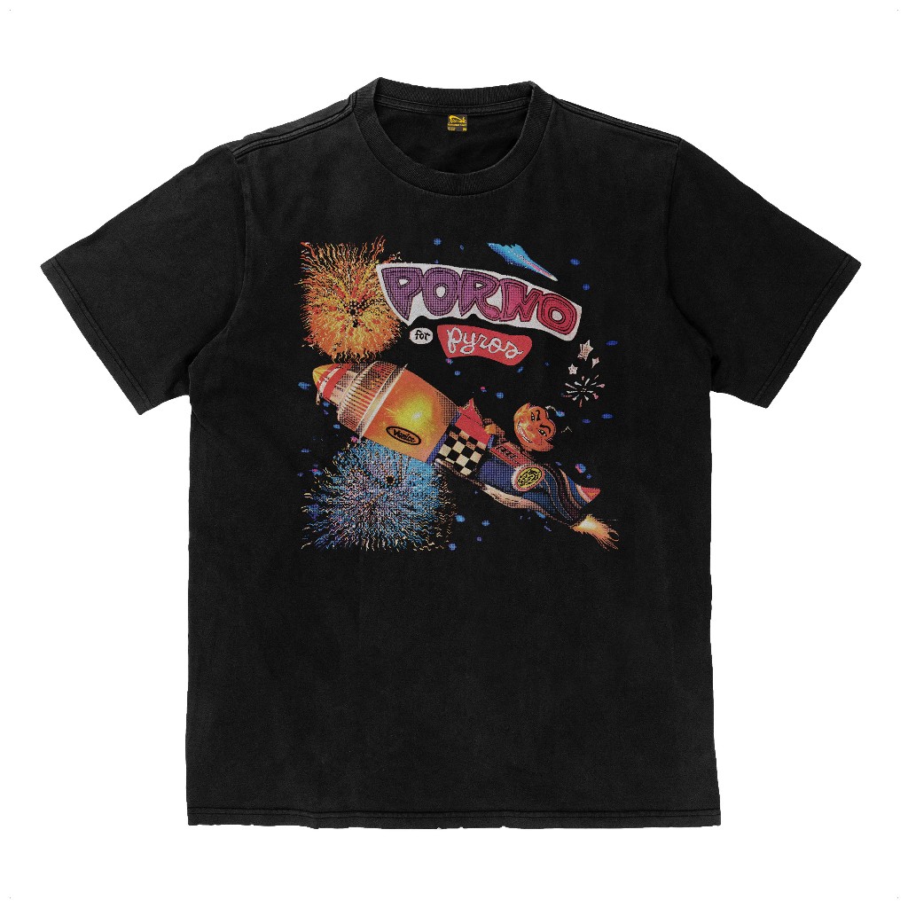 Kaos Porno For Pyros Rocket Vintage Band Alternative Rock Flexinc Katun Tebal 16s Heavyweight