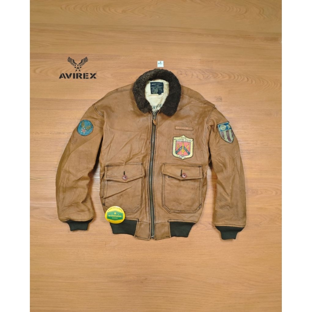 leather type G-1 jacket