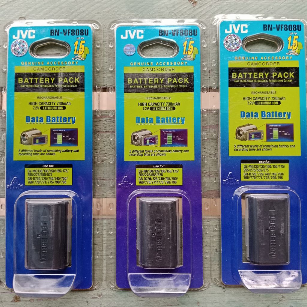 Baterai Handycam JVC BN-VF808U Original Segel