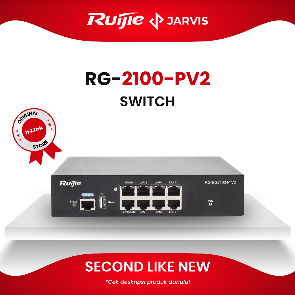 Ruijie RG-EG2100-P V2 Cloud Managed Router (Bekas Like New - 1x Pemakaian)