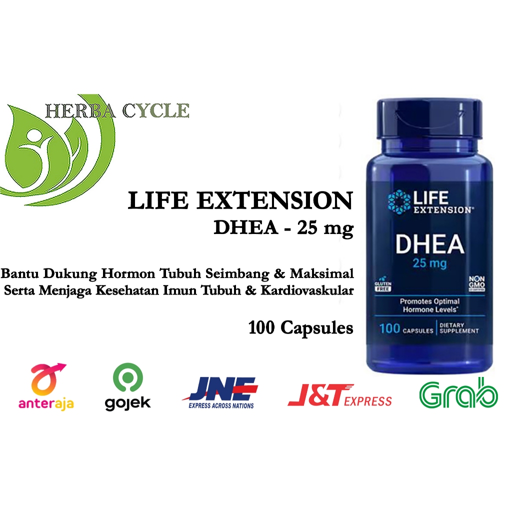 Life Extension DHEA 25 mg 100 Capsules ORI USA