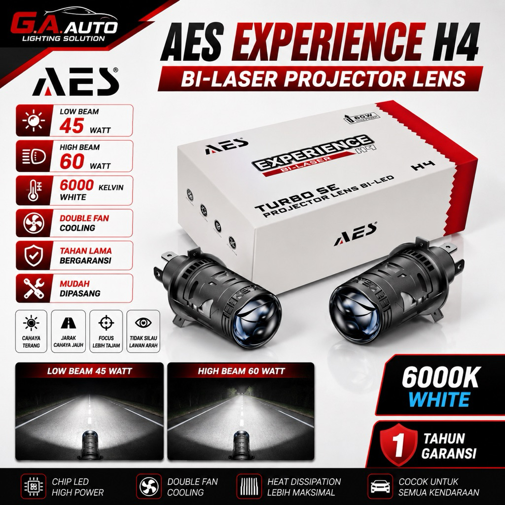 MINI PROJI AES Experience H4 DEVIL BIlaser H4 Biled Socket H4 AES