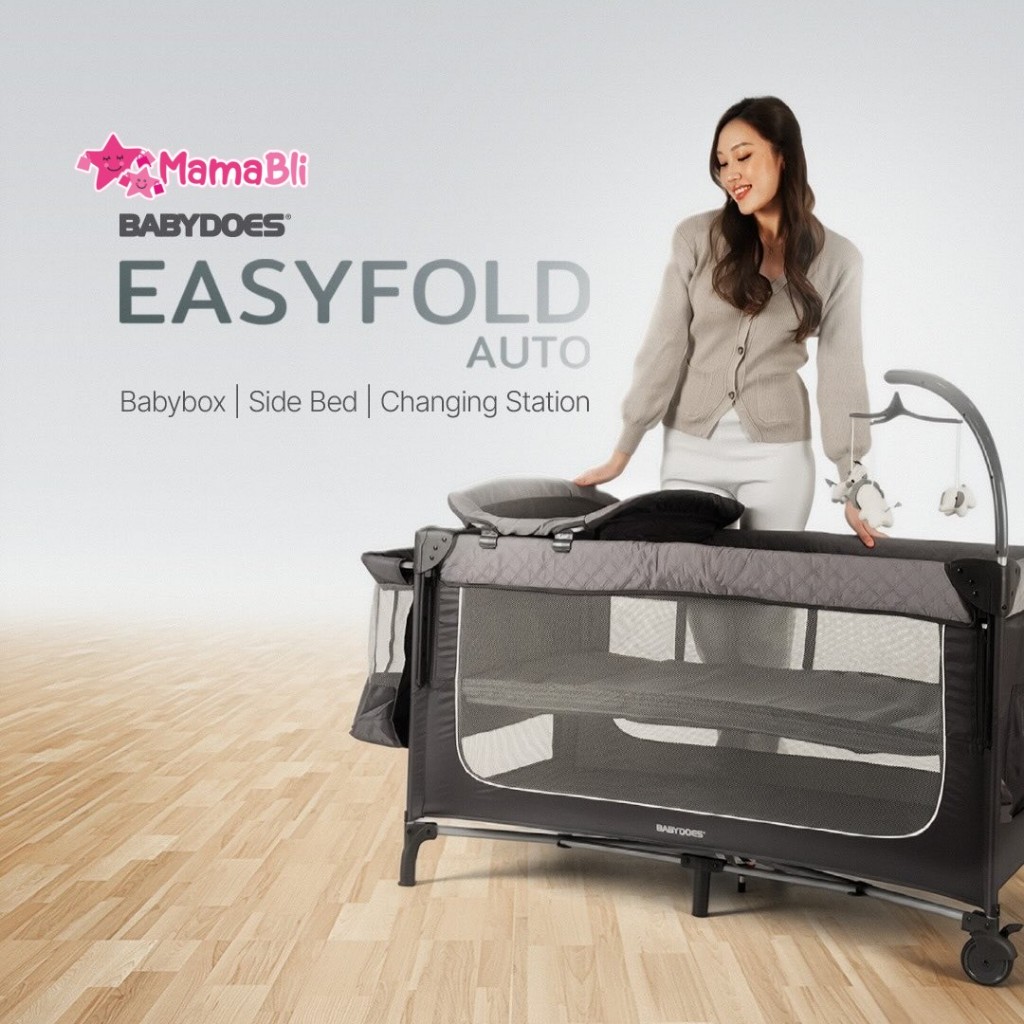 BabyDoes 17082 Easyfold Auto / Baby Box / Tempat Tidur Bayi / Side Bed / Box Bayi BabyDoes