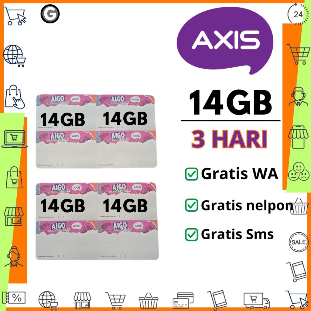 VOUCHER AXIS 14GB/3HARI