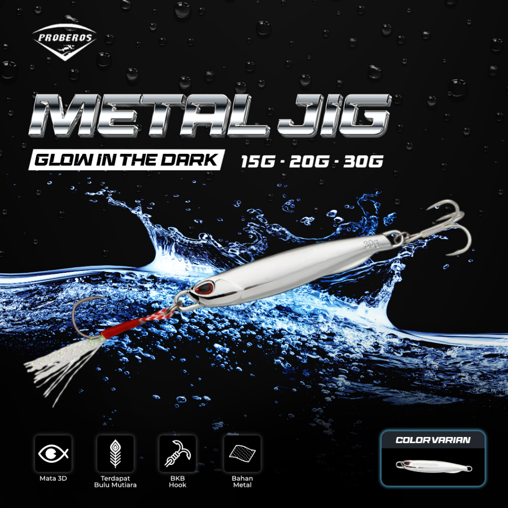 PROBEROS Umpan Pancing MetalJig Superbait 15g - 30g MJ026