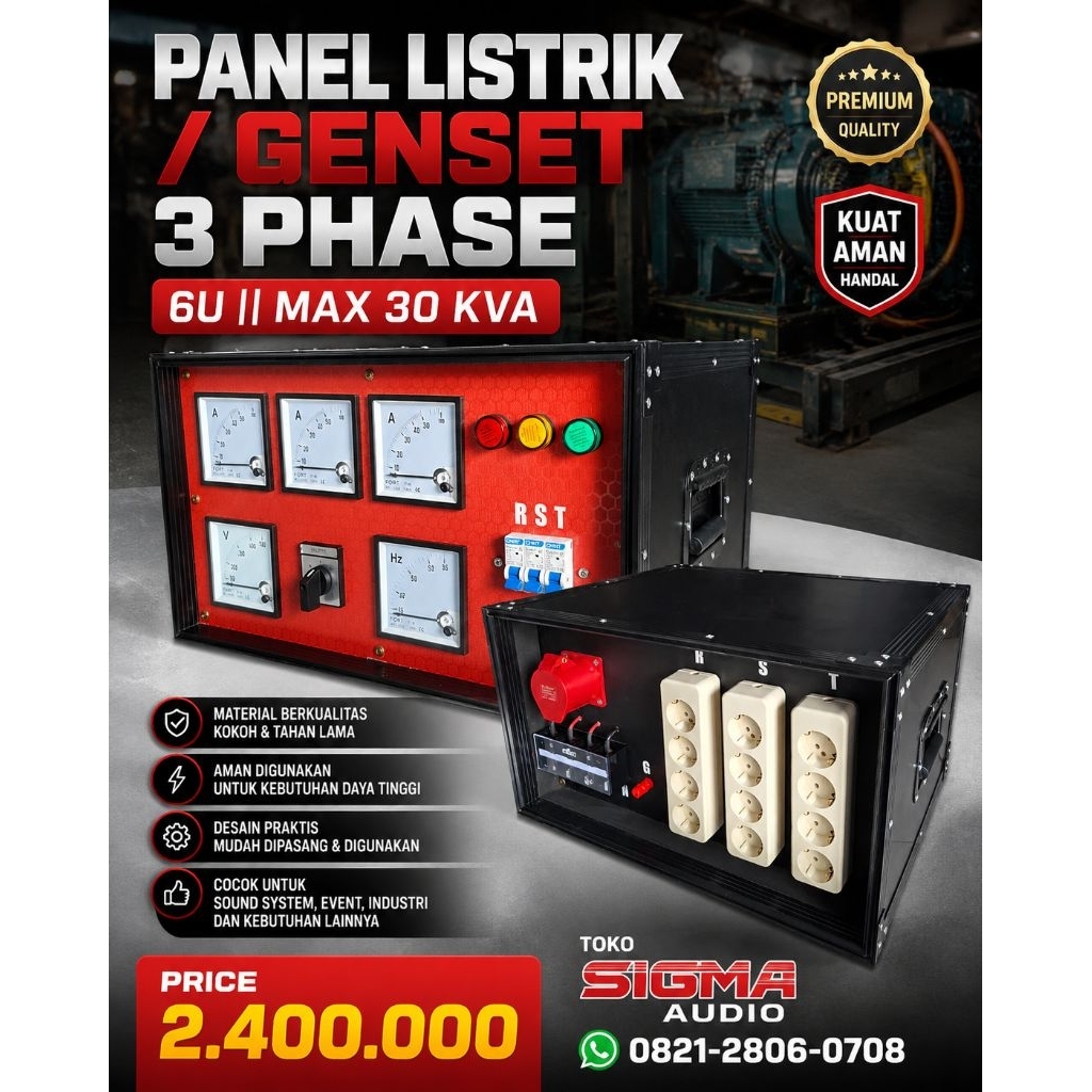 PANEL LISTRIK 3 PHASE PANEL GENSET