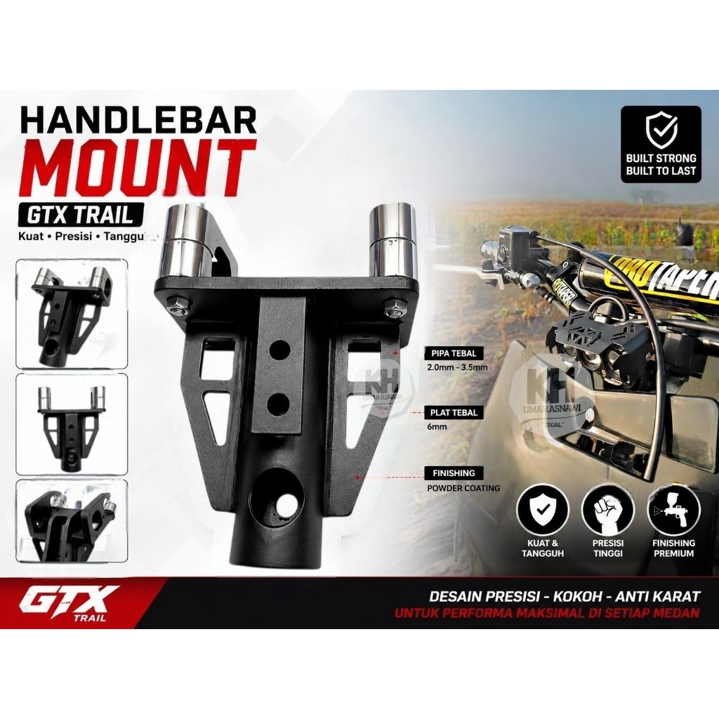 Dudukan Stang RBT Adaptor Stang RBT Dudukan Setang Universal Stang Trail Adaptor Setang Trail