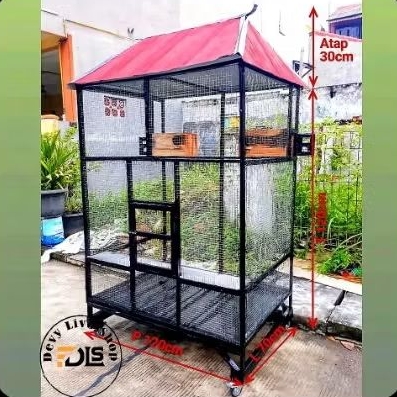 Kandang burung ternak aviary