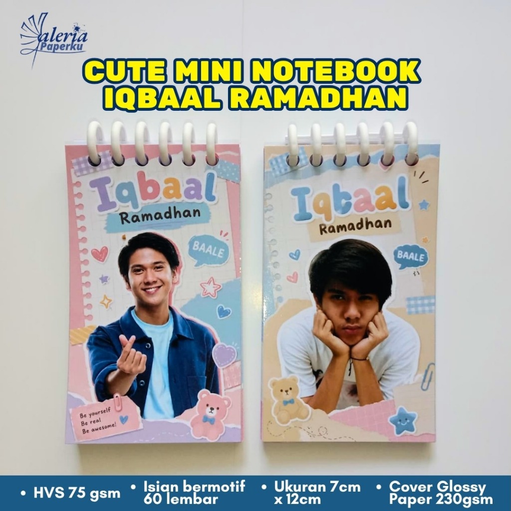 Mini Notebook Iqbaal Ramadhan Lucu | Buku Catatan Koleksi Fans Merchandise