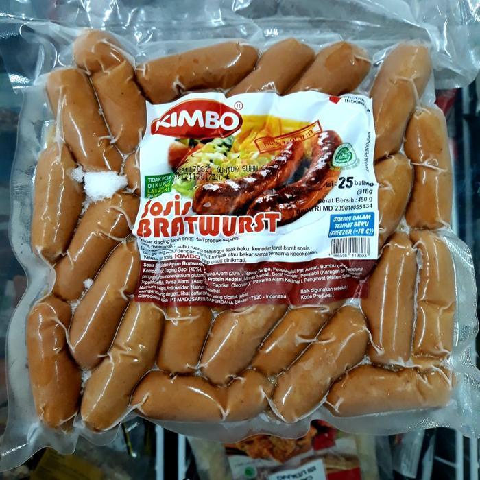 [ SOSIS KIMBO COCKTAIL ] Lauk Cemilan SOSIS KIMBO COCKTAIL BRATWURST Isi 25 Tinggal Goreng / Bakar T