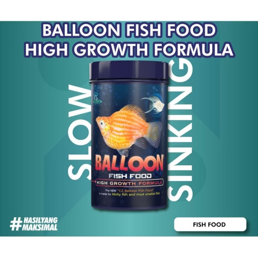 CZ Balloon / cz balon / Pelet Ikan Molly Balon 100 Gram