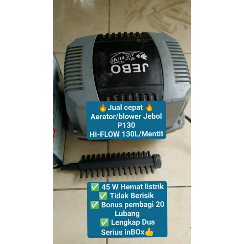 aerator/blower jebol second