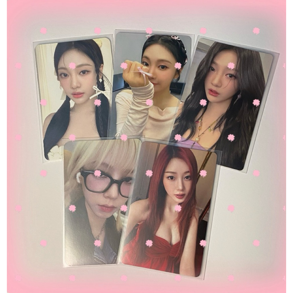 Photocard Aespa karina ningning giselle red dress belle magazine sg24 coquette drama kton my world s