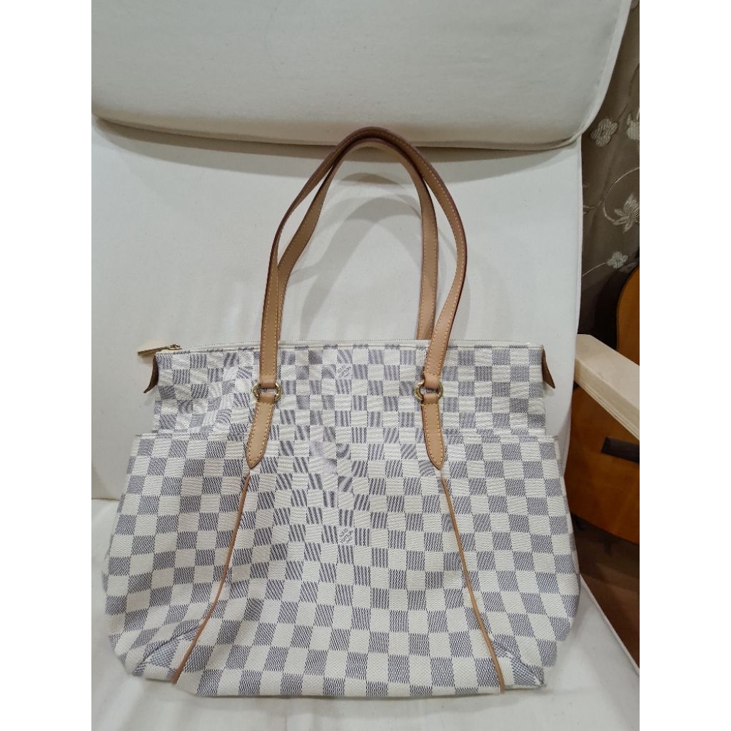 TAS LOUIS VUITTON TOTALLY MM DAMIER AZUR (N51262) ORI (PRELOVED)lv mm damier