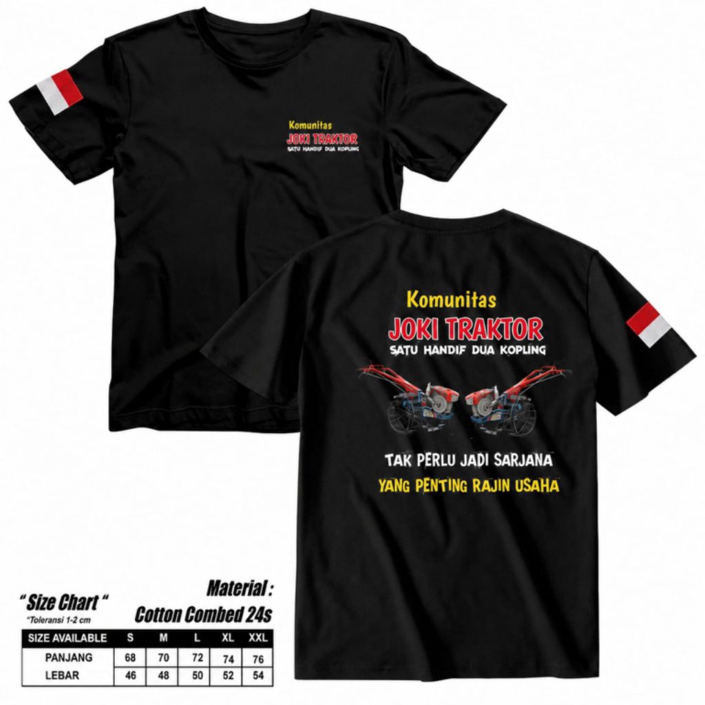 Kaos Komunitas Joki Traktor Pria Wanita Kaos Joki Traktor Kaos Komunitas Joki Traktor