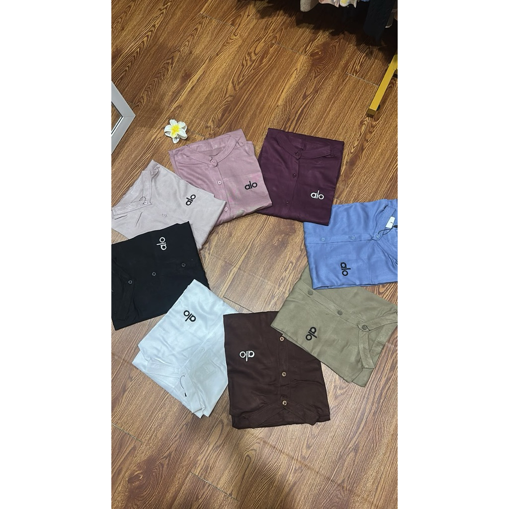 one set tunik rayon alo santri putri