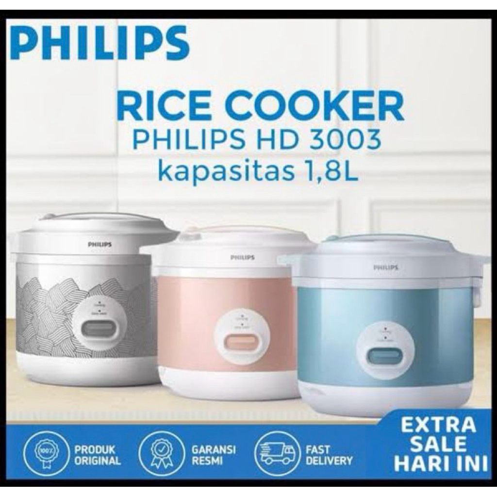 magic com philip 3003 rice cooker penanak dan penghangat nasi