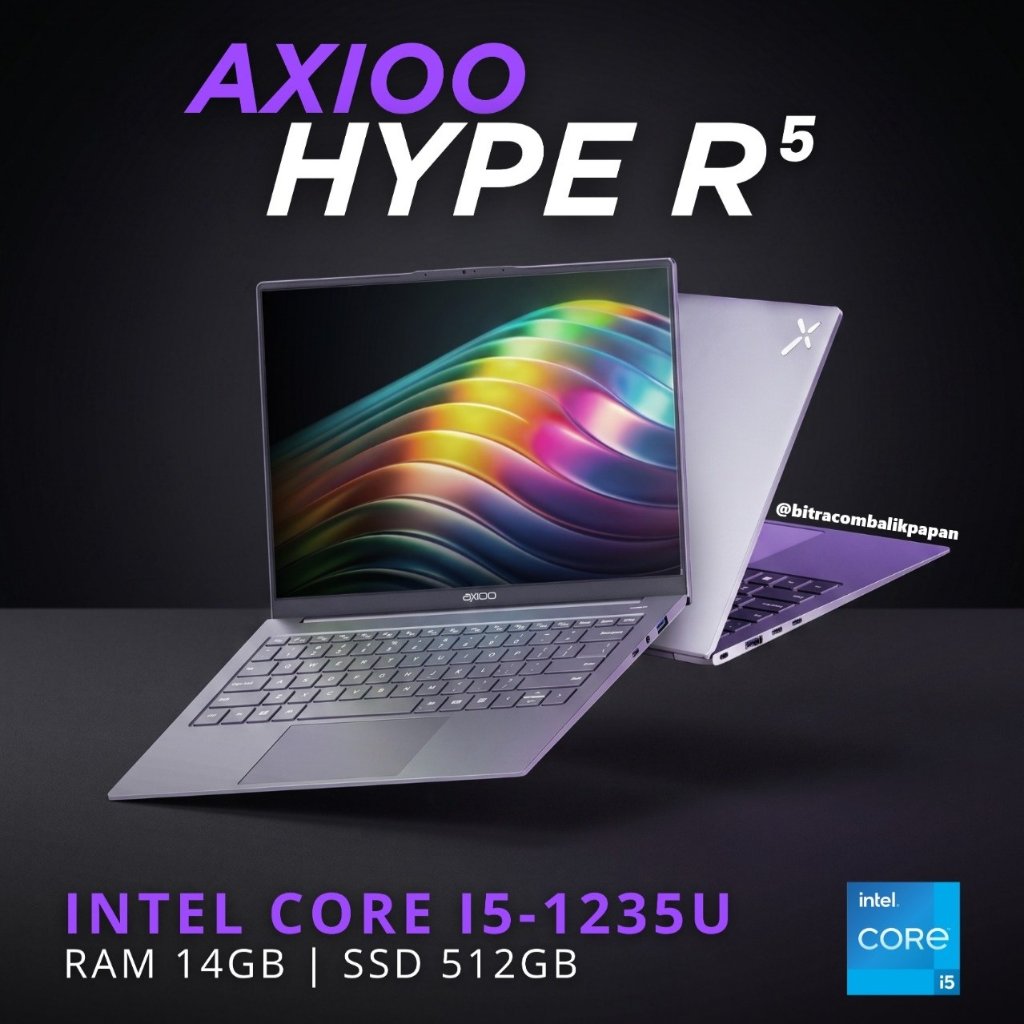 Laptop Axioo Mybook Hype R5 Intel Core i5-1235U Ram 24GB