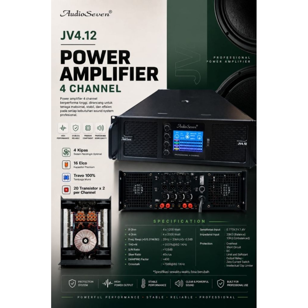 POWER AUDIO SEVEN JV4. 12/ Power Audio Seven Jv4. 12/ power audio seven jv4. 12